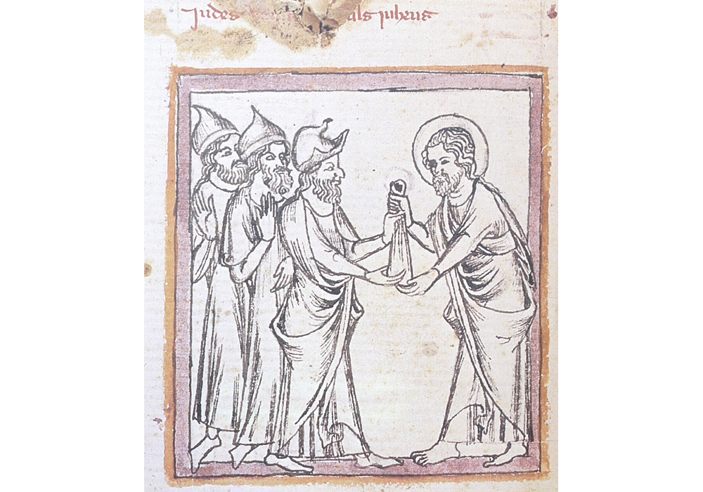 Breviari d'Amor-Ermengaud Beziers-Guillem Copons-Manuscript-Illuminated codex-facsimile book-Vicent García Editores-12 Judas.